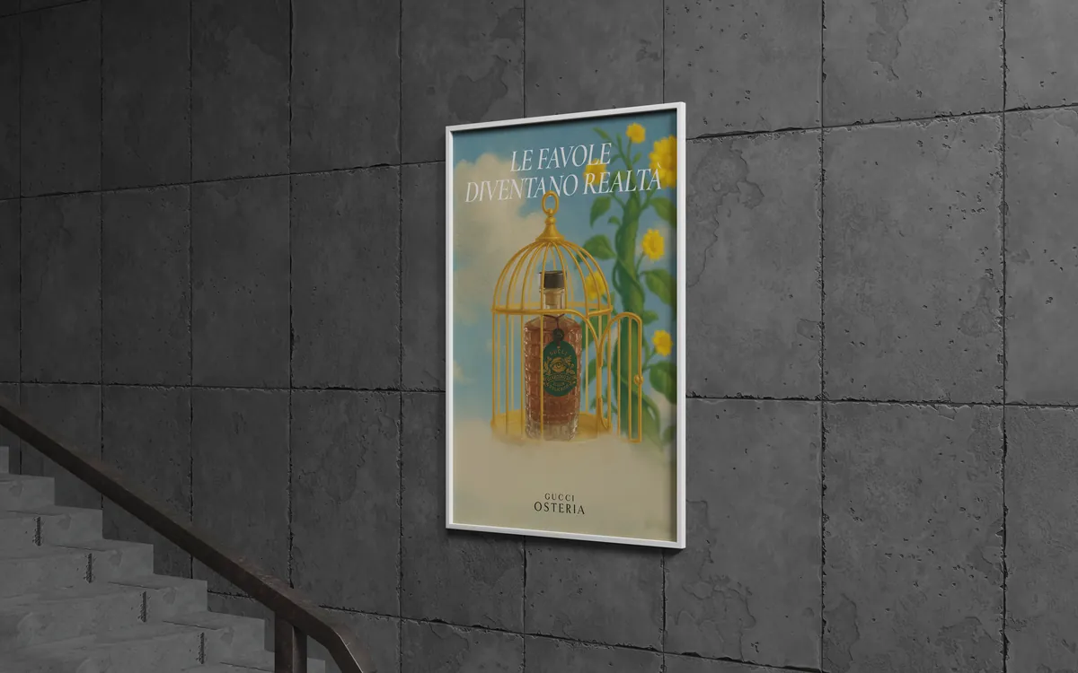 Le favole diventano realtà – Poster & key visual · Guggi Osteria | Grafica di Paolo Luccini